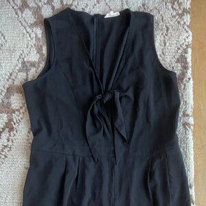 Cropped Jumpsuit with Bow Front